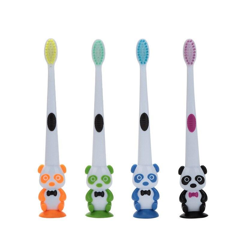 1 Pcs Children Cartoon Panda Soft Bristle Toothbrush Baby Tooth Brush Kids Training Teeth Brush Care for 3-12 Years Old