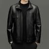 Осень и зима кожаная кожаная куртка мужская повседневная большого размера мужская из воловьей кожи верхняя кожа мотоциклетная куртка мужская