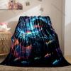 Multiple sizes Astronaut with space ray Print Blanket Warm Soft Suitable for All Seasons for Home Sofa Travel Camping Picnics RV