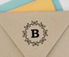 Printtoo Alphabet B Monogram Octagon Celtic Swirl Frame Self Inking Rubber Stamp Office