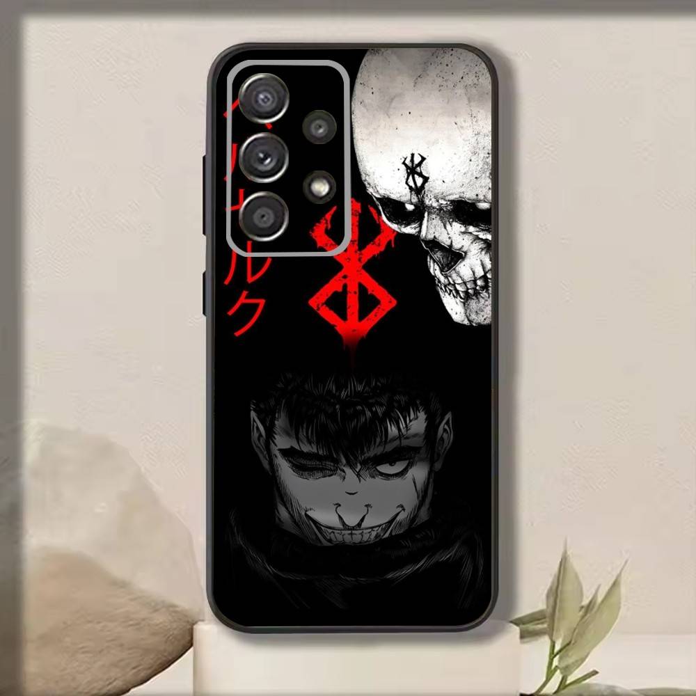 C-Comic Berserk Гатс Покрытие Чехол для Телефона Для Samsung S25,S24,S21,S22,S23,S30,Ultra,S20,Plus,Fe,Note,10,9,5G Черный Чехол