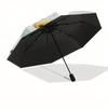 Disney Tinker Bell, Flowers Automatic Open/Close Umbrella - Cute Umbrella with Cute Design, Portable 3-Fold Compact Umbrella for Men & Women