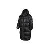 Solid Color Long Hooded Casual Down Jacket Kids Outerwear Black FV3889-010
