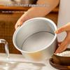 MEIJINJIA 6-inch Round Removable Bottom Cake Mold