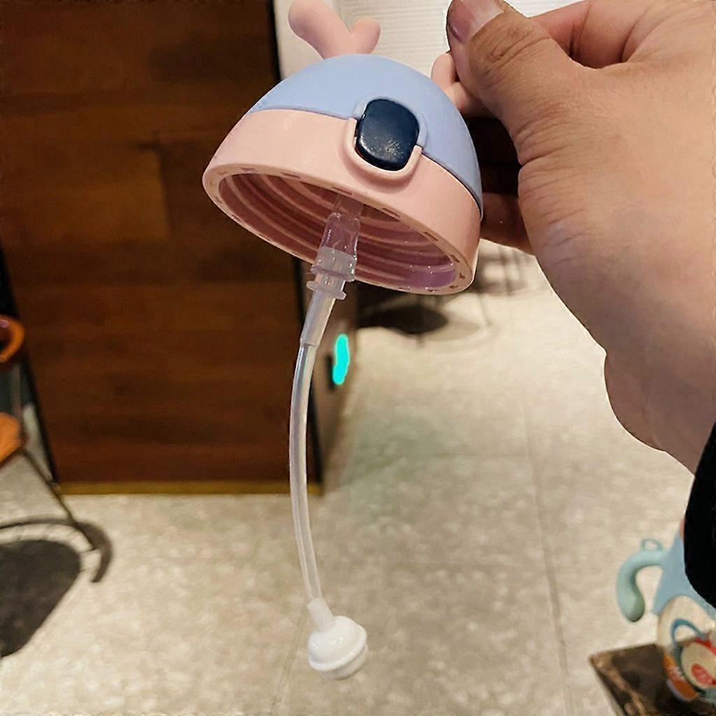 Children's Water Bottle, Anti-boiling, Cartoon Deer, Pink.