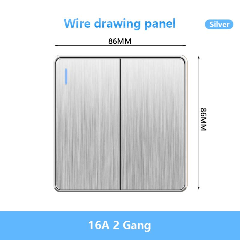 86 Тип британский стандарт настенный выключатель света 16A матовая панель ВКЛ ВЫКЛ домашний выключатель питания клавишный 1/2/3/4 Gang 1/2Way