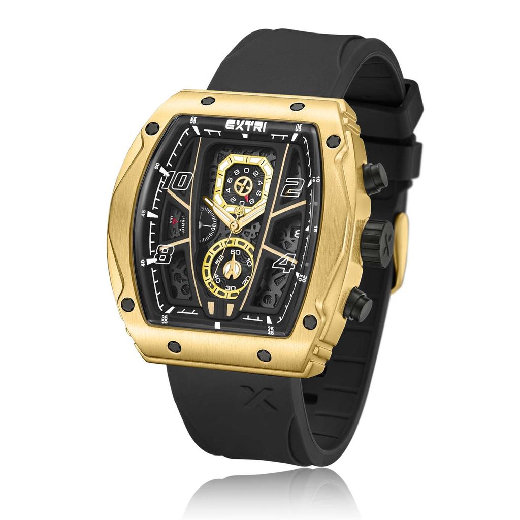 Men's Sports Watch Quartz Watch Men's Watch Large Digital Watch Calendar Watch Glow-in-the-dark Watch Silicone Strap