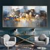 City Building Rainboat Poster Landscape Photography Room Decoration Abstract Oil Painting On Canvas Wall Art for the Living Room Cuadros