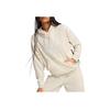 Puma Warm Comfortable Soft Hooded Pullover Long Sleeve Sweatshirt Women Sweatshirt Beige 688941-87