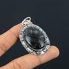 Daughters Day Sale 925 Sterling Silver Black Fossil Coral Gemstone New Pendant