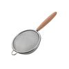 Wooden handle 304 stainless steel small colander Soy milk juice tea residue filter Screen sieve Flour sieve Oil filter spoon
