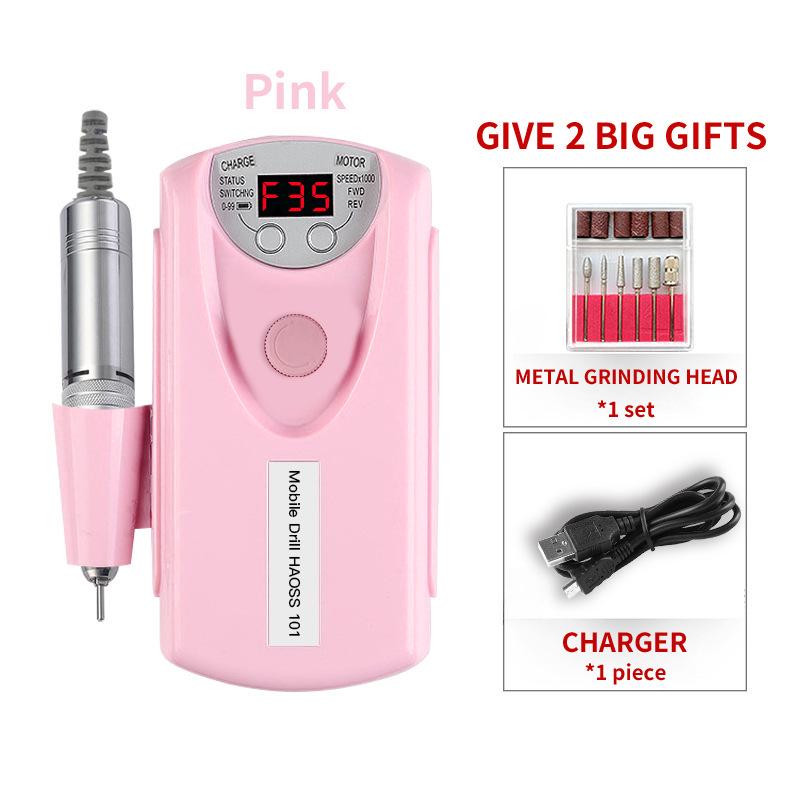 Портативное устройство для снятия лака с ЖК-дисплеем, аккумулятором и устройством для удаления омертвевшей кожи