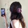 Double-Sided Hair Claw Rose Flower Floral Hairpin Sweet Hair Clip  Hair Accessories