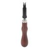 Leather V Groover High Carbon Steel Retractable Tip Wooden Handle Groover V Type for DIY Leathercraft
