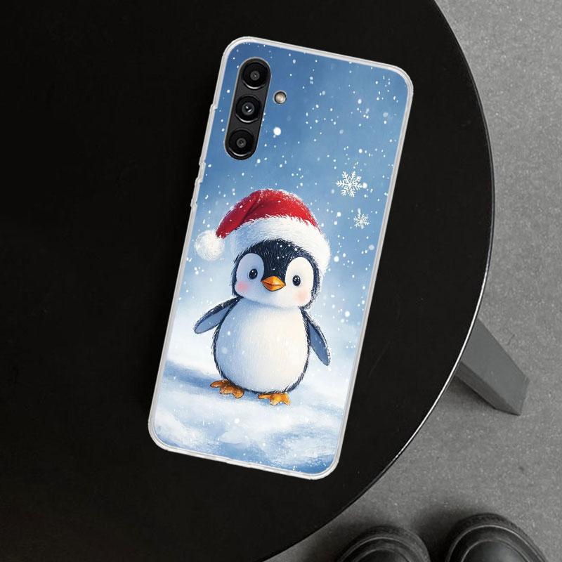 Christmas Penguin Phone Case Cover for Samsung Galaxy A17 A16 A26 A36 A56 A57 A37 A15 A25 A35 A55 A14 A24 A34 A54 A13 A23 A33 A5