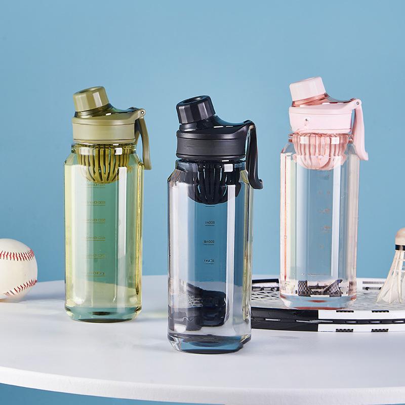 Minimalist Sports Cup Outdoor Portable Water Bottle for Male and Female Students, High-value Handy Cup with Tea Insulation Plastic Cup.