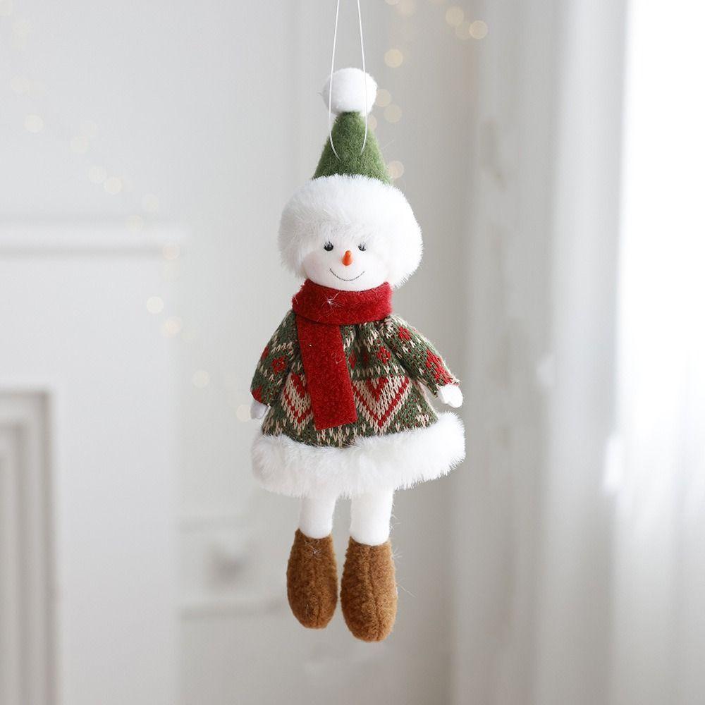 Мультяшный Санта-Клаус, подвесные украшения, мягкие украшения для рождественской елки, подарок на Новый год