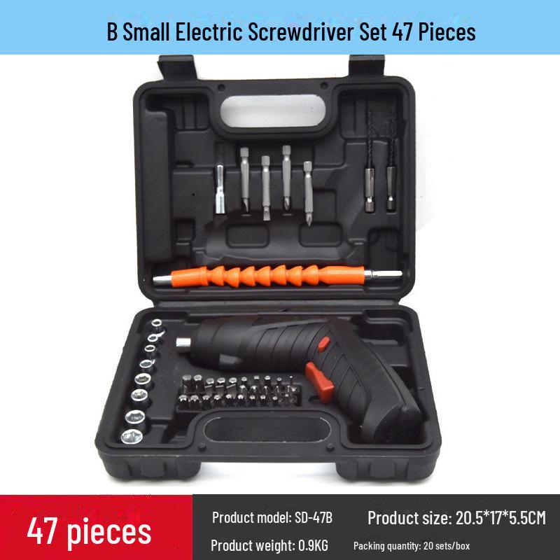 Набор из 47 многофункциональных аккумуляторных электрических отверток и ручных дрелей