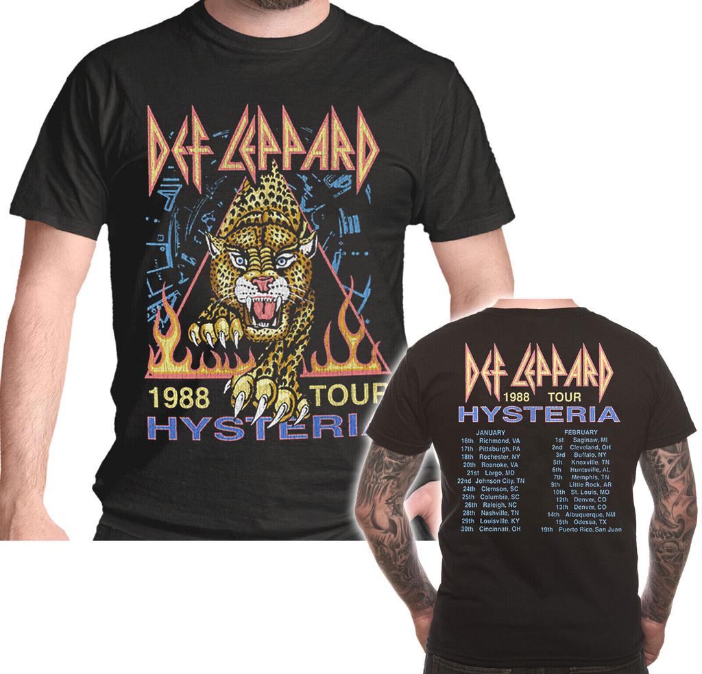 Футболка Def Leppard Hysteria 88 Тур в поддержку рок-альбома Лицензионная Новая