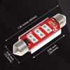 PHINLION 578 LED Light Bulbs, Super Bright 3030 6-SMD Festoon 41mm 42mm 211-2 212-2 LED Bulbs for Car Interior Map Dome Trunk Courtesy Lights, Red (4