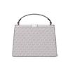 Michael Kors MK Greenwich Monogram Logo Print Flap Fashion Casual Commuter Leather Shoulder Tote Bag Medium Women bags 30H1GGRS2V-VAN-CREAM