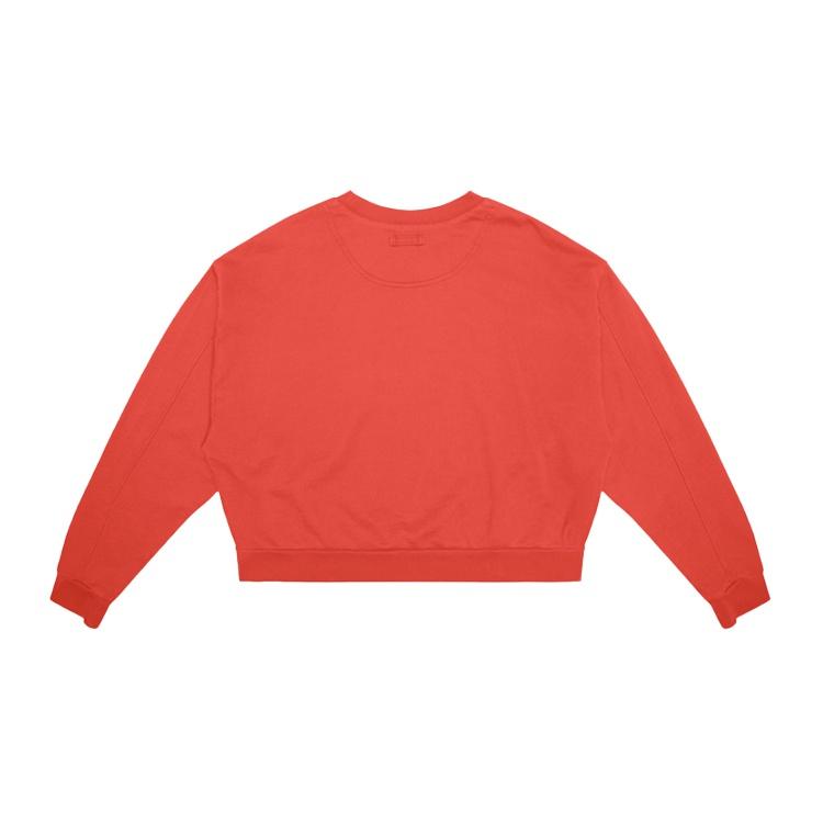 Levis однотонный длинный рукав круглый вырез свободный обычный свитшот женский свитшот красный 85630-0000