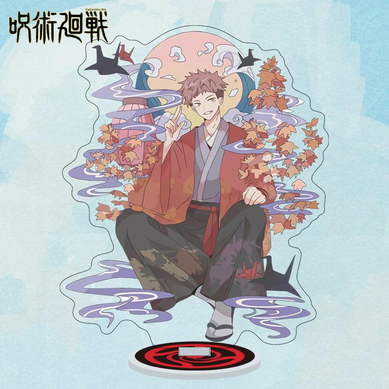 Мультяшные аниме фигурки Jujutsu Kaisen Акриловая подставка Манга Фигурки Годжо Сатору Гаражные наборы GK Украшения Декорация Игрушка