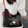 New Kt Cat Niche Cartoon Embroidery Girl Student Shoulder Bag Large Capacity Commuter Bag Cloth Bag