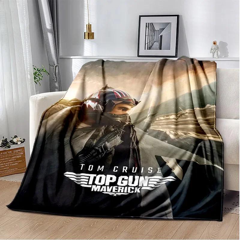 Классическое 3D одеяло Top Gun с вывеской фильма, мягкое одеяло для дома, спальни, кровати, дивана, пикника, путешествия, офиса, покрывало для отдыха, детское одеяло