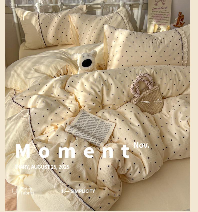 Sleepy Korean Version Lace Duvet Cover Set