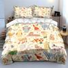 3Pcs Dress-Up Cats Bedding Set, Cute Kittens in Costumes Print Duvet Cover + 2 Pillowcases, Whimsical Cat Lover Decor