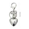 Attractive Heart shaped Keychain Pendant with Bowknot Fashionable Pendant with 3D Heart shaped for Bag and Keychains