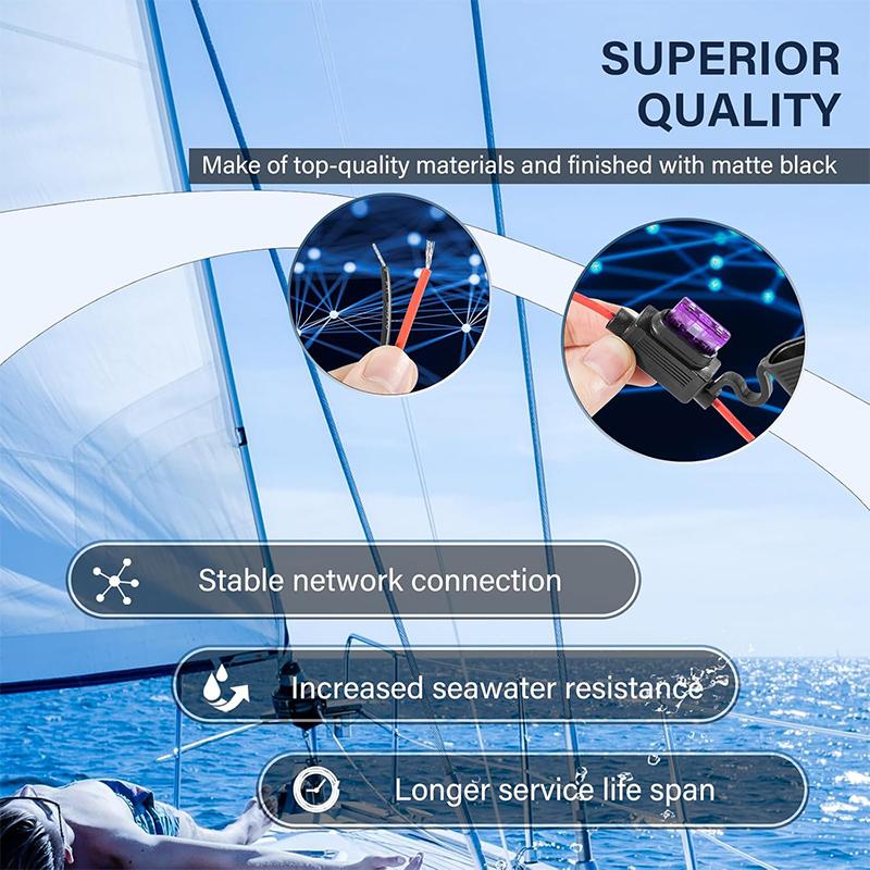 124-69 NMEA Network Starter Kit,NMEA 2000 Node Terminators, Compatible with Lowrance N2K-Exp-Rd-2 Network Starter Kit
