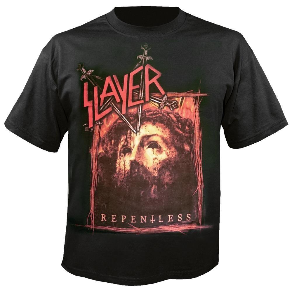 Slayer Repentless Прямоугольная Черная Футболка Новая