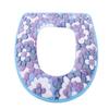 Водонепроницаемая универсальная бархатная подушка для унитаза с большим цветком, коралловая подушка на липучке, бытовое сиденье для унитаза