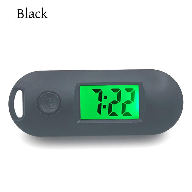 Mini Portable Digital Desk Clock Time Date Display Glow Backlight AG10 Battery Powered Table Clock With Keychains LCD Clock
