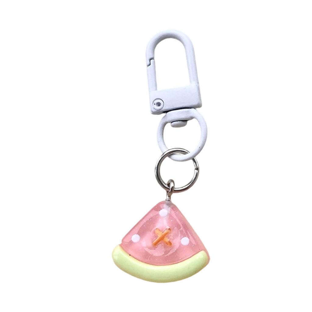 Vibrant Jelly Fruit Keychain Cute Resin Key Ring Bag Charm For Women Girls Spring Summer Accessories Gift