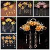 Tassel Hanfu Hair Stick Pearl Flower Hair Comb Chinese Style Hairpin Set  Hairstyle Design Tool