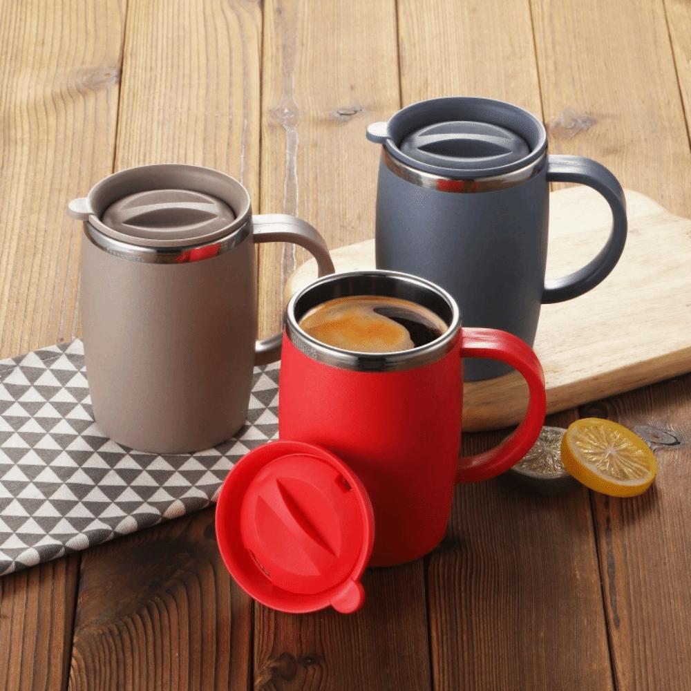 С крышкой термокружка 500 мл чашка для воды портативная кофейная кружка теплоизоляция