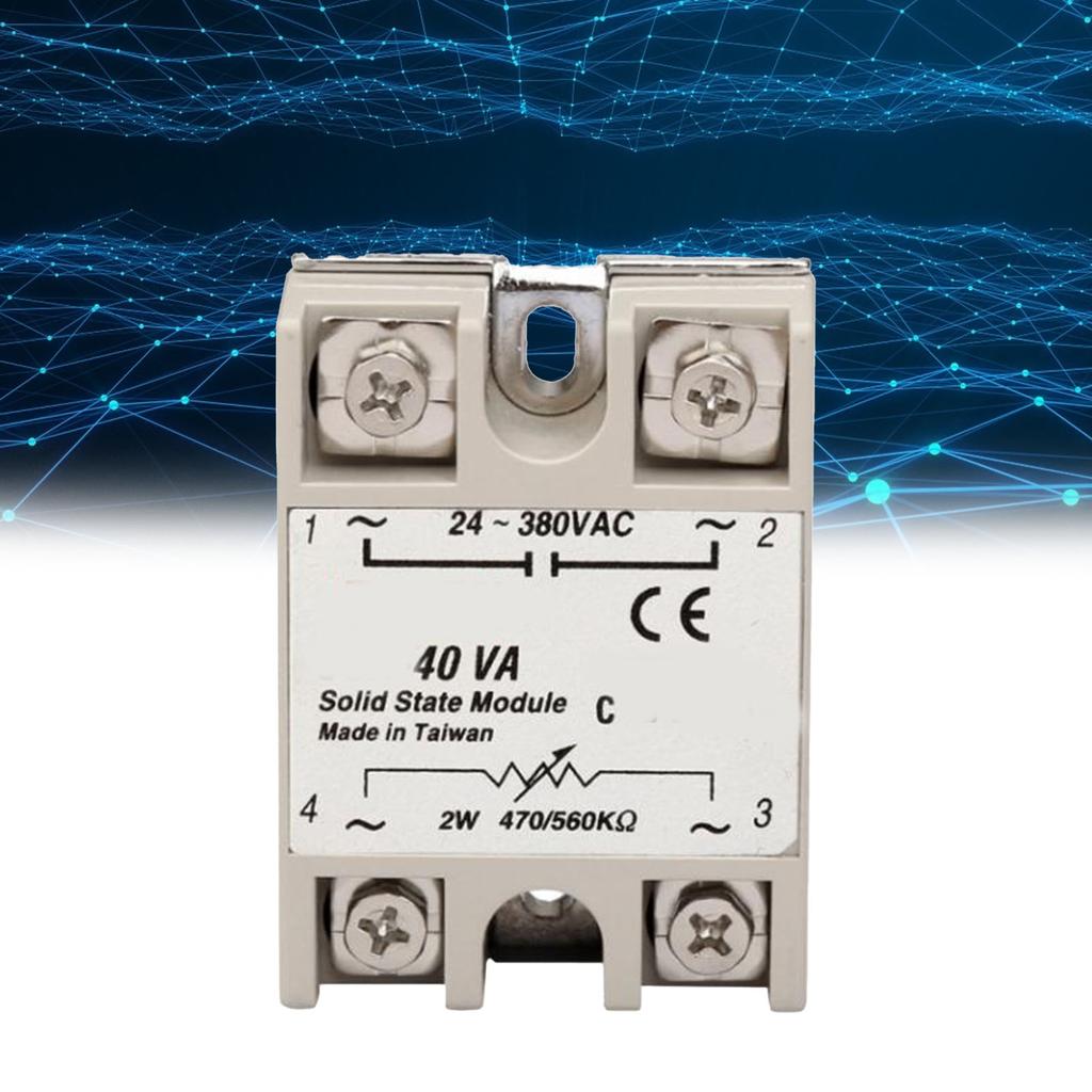 Твердотельное реле 40А Вход 2Вт 470 560кОм Выход 24?Регулятор напряжения сопротивления 380 В переменного тока однофазный