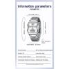 Unisex Analog Digital Quartz Wristwatch Square Case Waterproof Stainless Steel Bracelet Watch
