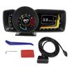 Car HUD OBDII GPS 3 LCD Screen Overspeed Alarm Multifunction Clear Universal for Vehicles