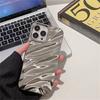 For iPhone 15 Pro  Case Wave Texture TPU Shockproof Phone Cover