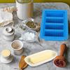 Силиконовая форма для масла с герметичной крышкой, 4 полости, пищевая форма для изготовления домашнего масла, ящик для хранения в холодильнике, контейнер для еды, кухонные принадлежности