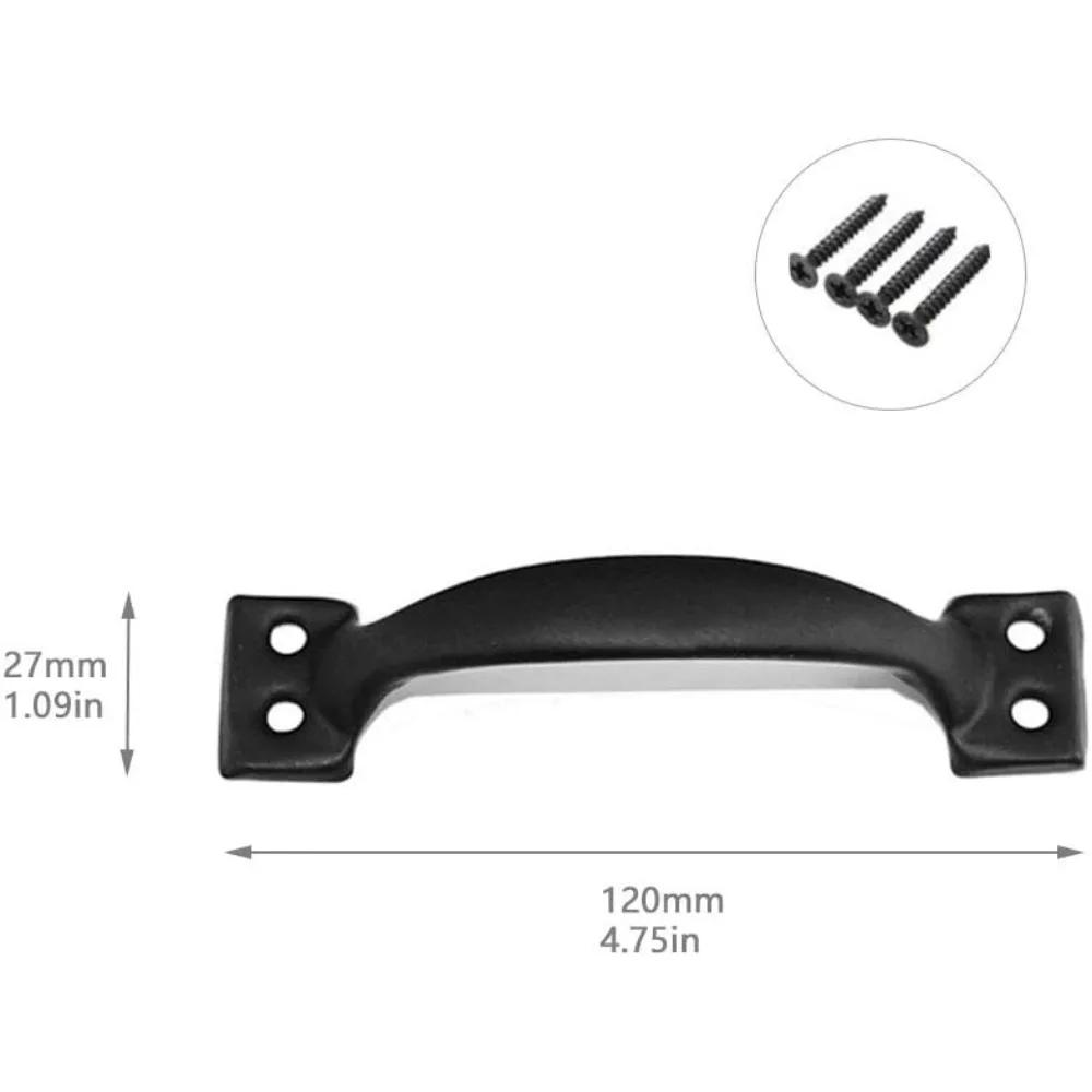 8 шт. Винтажные ручки для шкафа, ручки для ящиков, ручки-скобы для дверей для кухонного шкафа, ящика, шкафа, мебельной двери (120мм)