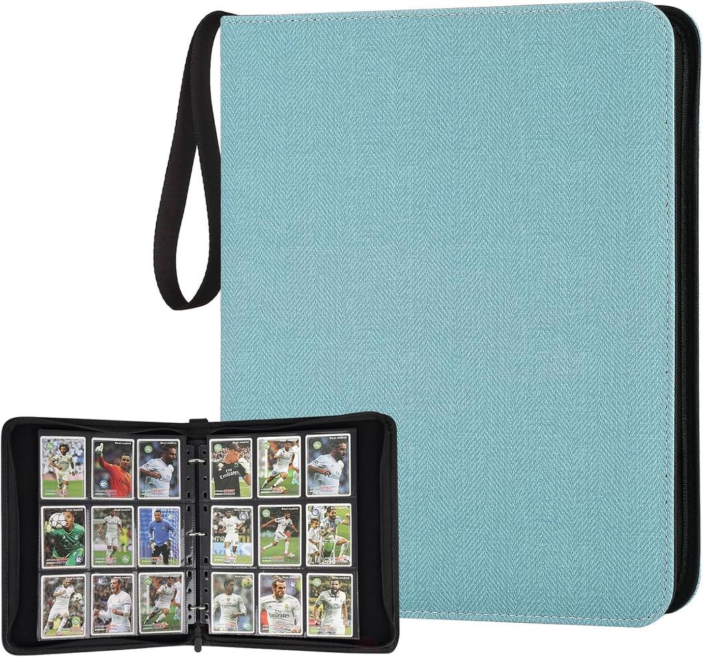 Папка для карточек на 9 карманов, премиум-папка для коллекционных карточек на молнии, двухсторонний карманный PU-переплет для коллекций 720, коллекционный альбом, папка для карточек для MTG, TCG