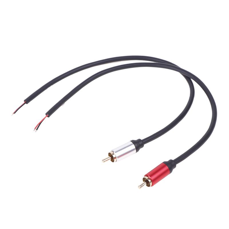 Провод динамика RCA Мужской разъем Jack Разъем для оголенного провода Открытый конец Пигтейл RCA Кабель для усилителя динамиков Аудио Видео AV Ремонт
