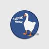 32/44/58mm Cartoon Honk White Goose Brooches Pins Cute Animal Duck Round Badges Clothes Lapel Pin Fashion Jewelry Gift Accessory