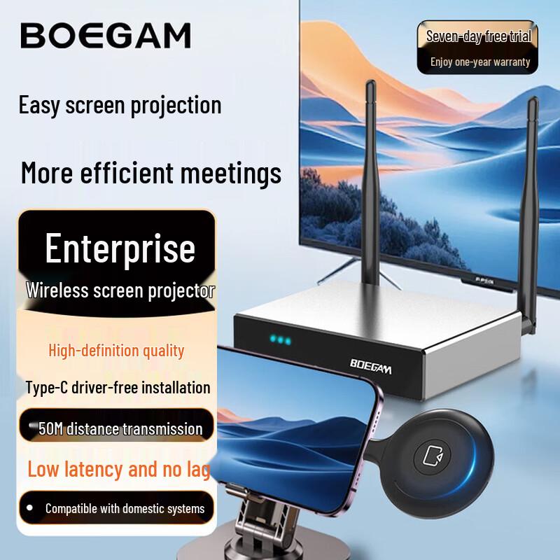 BOEGAM Беспроводной проектор для экрана