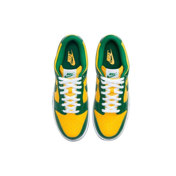 Nike Dunk Low SP Brazil 2020 Кроссовки унисекс Зеленый Varsity-Maize Pine-Green CU1727-700